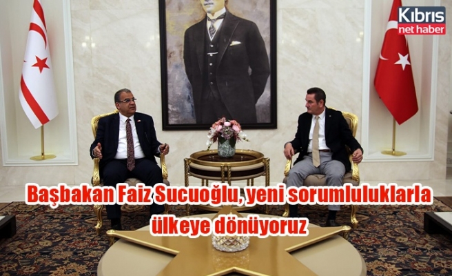 Başbakan Faiz Sucuoğlu, yeni sorumluluklarla ülkeye dönüyoruz