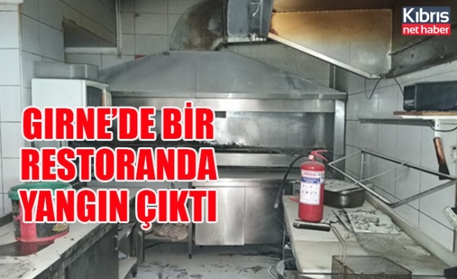 Girne’de bir restoranda yangın çıktı