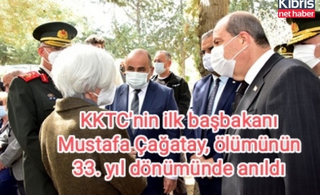 KKTC'nin ilk başbakanı Mustafa Çağatay, ölümünün 33. yıl dönümünde anıldı