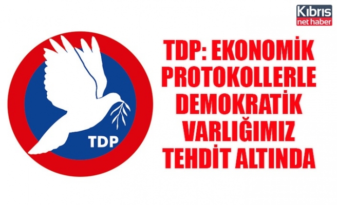 TDP: Ekonomik protokollerle demokratik varlığımız tehdit altında