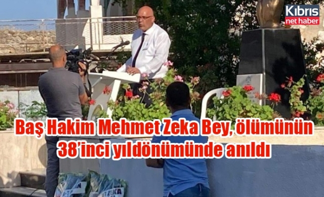 Baş Hakim Mehmet Zeka Bey, ölümünün 38’inci yıldönümünde anıldı