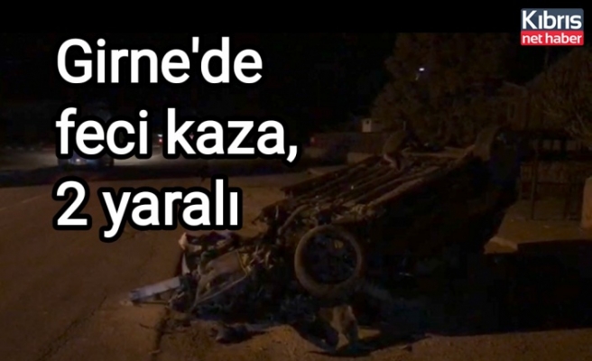 Girne'de feci kaza, 2 yaralı