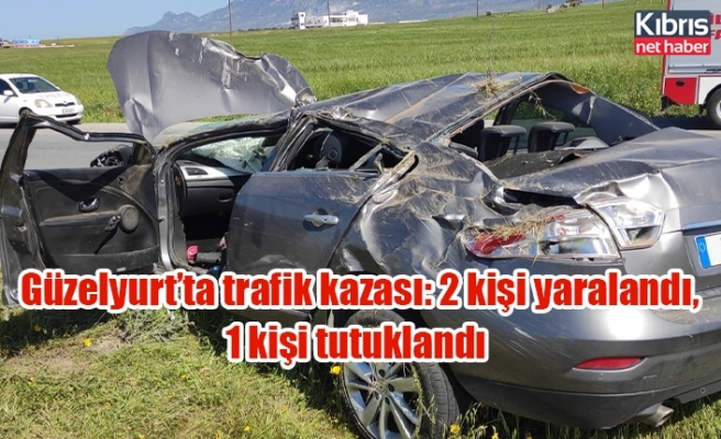Güzelyurt’ta trafik kazası: 2 kişi yaralandı,1 kişi tutuklandı