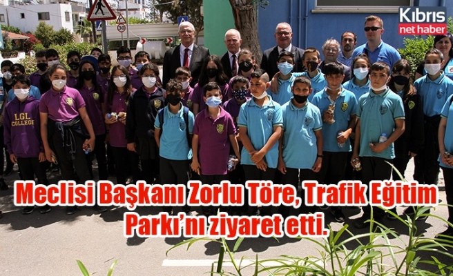 Meclisi Başkanı Zorlu Töre, Trafik Eğitim Parkı’nı ziyaret etti. 