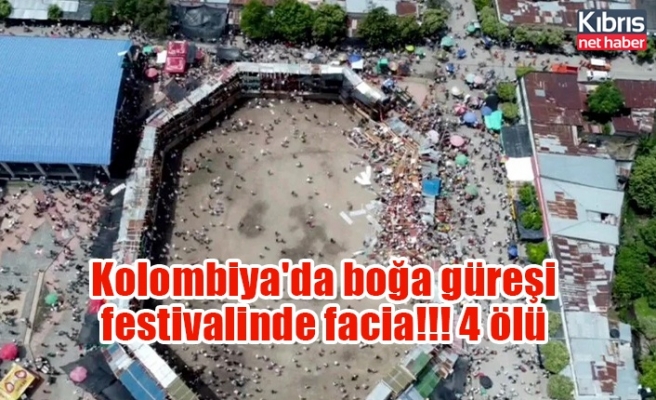 Kolombiya'da boğa güreşi festivalinde facia!!! 4 ölü