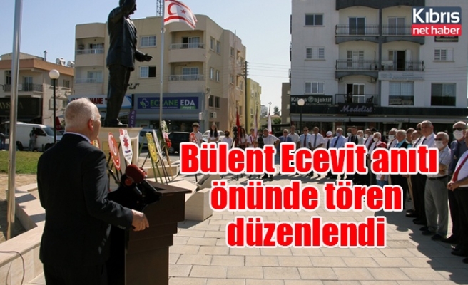 Bülent Ecevit anıtı önünde tören düzenlendi