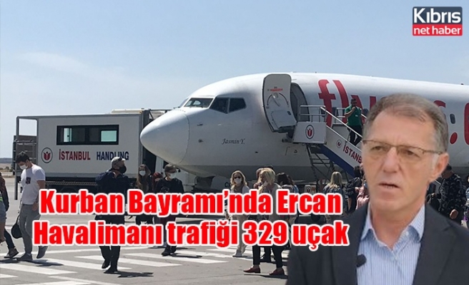 Kurban Bayramı’nda Ercan Havalimanı trafiği 329 uçak