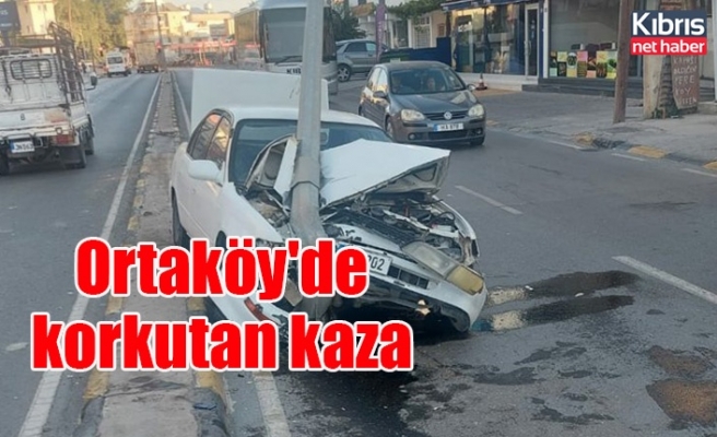 Ortaköy'de korkutan kaza