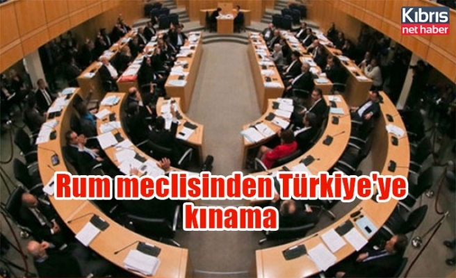 Rum meclisinden Türkiye'ye kınama