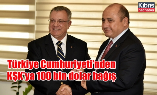 Türkiye Cumhuriyeti’nden KŞK’ya 100 bin dolar bağış