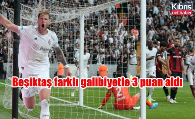 Beşiktaş farklı galibiyetle 3 puan aldı