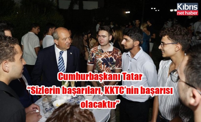 Cumhurbaşkanı Tatar yurt dışında öğrenim görecek gençlerle bir araya geldi: “Sizlerin başarıları, KKTC’nin başarısı olacaktır”