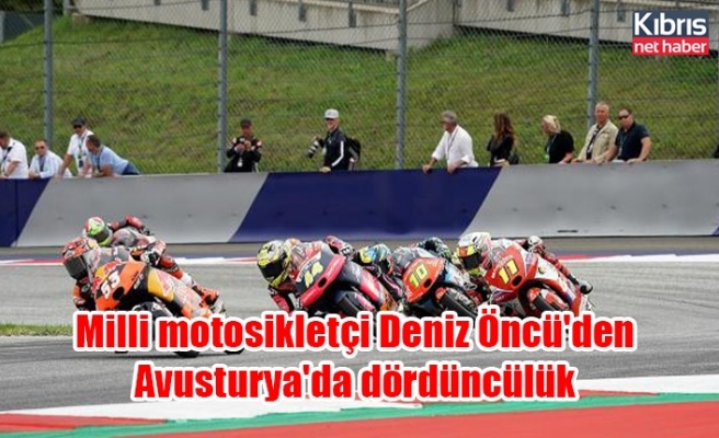 Milli motosikletçi Deniz Öncü'den Avusturya'da dördüncülük