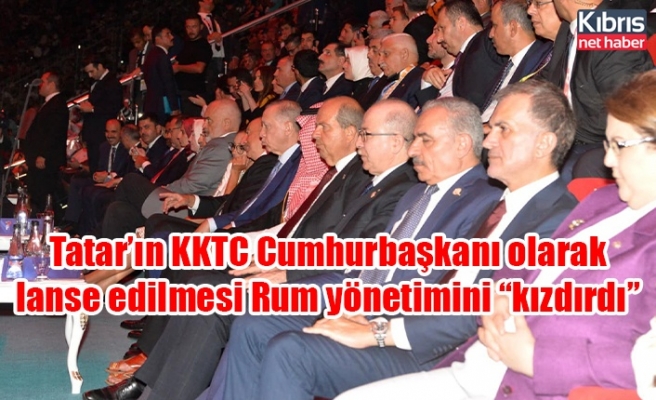 Tatar’ın KKTC Cumhurbaşkanı olarak lanse edilmesi Rum yönetimini “kızdırdı”
