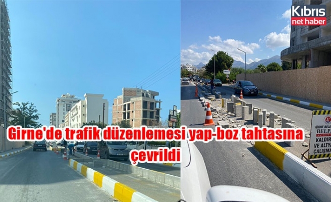 Girne'de trafik düzenlemesi yap-boz tahtasına çevrildi