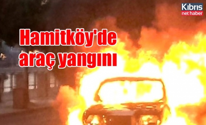 Hamitköy'de araç yangını