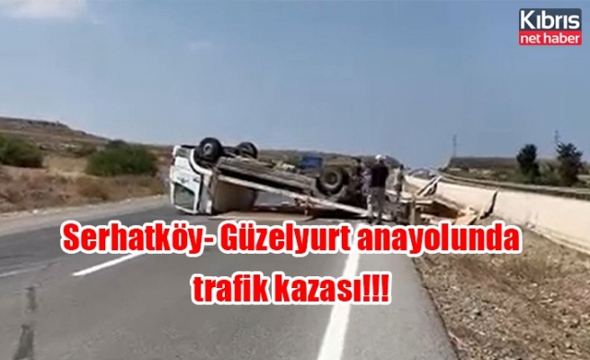 Serhatköy- Güzelyurt anayolunda trafik kazası!!!