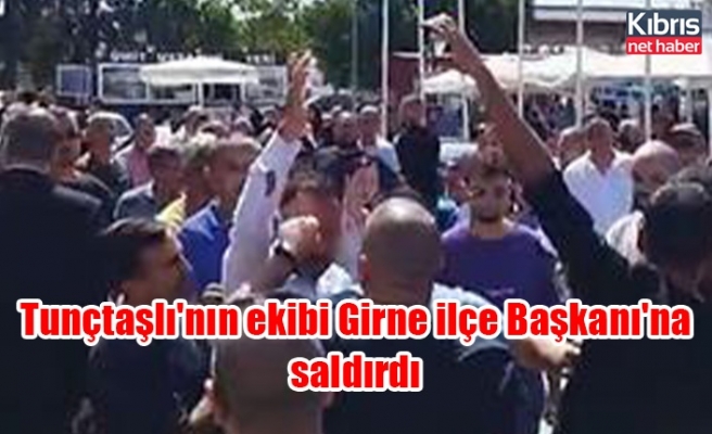 Tunçtaşlı'nın ekibi Girne ilçe Başkanı'na saldırdı