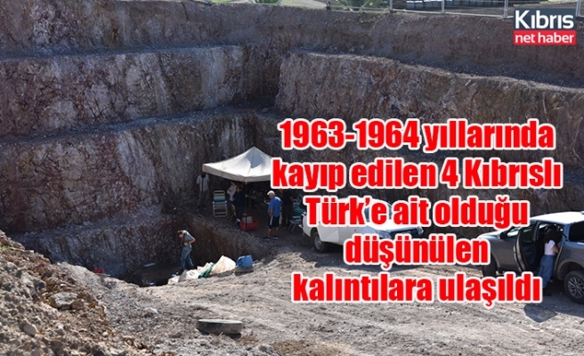 1963-1964 yıllarında kayıp edilen 4 Kıbrıslı Türk’e ait olduğu düşünülen kalıntılara ulaşıldı