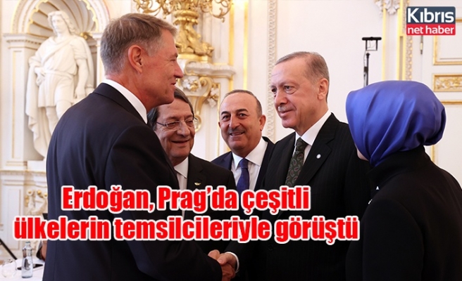 TC Cumhurbaşkanı Erdoğan, Prag’da çeşitli ülkelerin temsilcileriyle görüştü