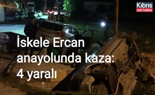İskele Ercan anayolunda kaza: 4 yaralı