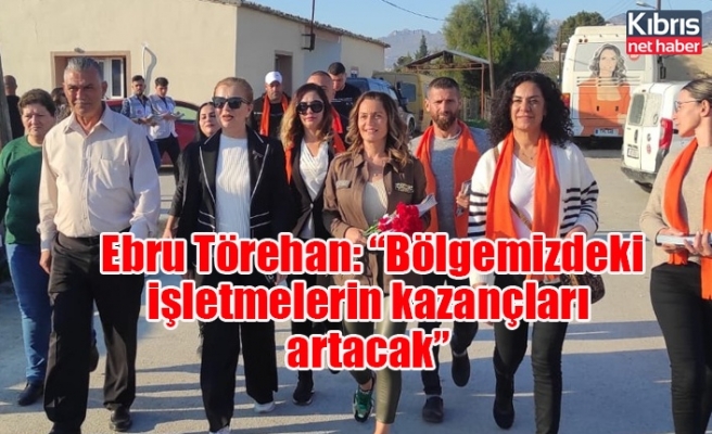 UBP Değirmenlik-Akıncılar Belediye Başkan adayı Ebru Törehan: “Bölgemizdeki işletmelerin kazançları artacak”