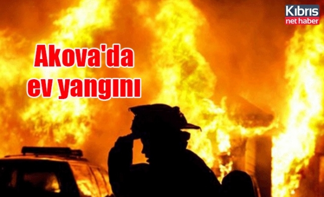 Akova'da ev yangını