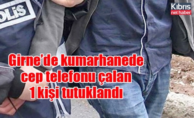 Girne’de kumarhanede cep telefonu çalan 1 kişi tutuklandı