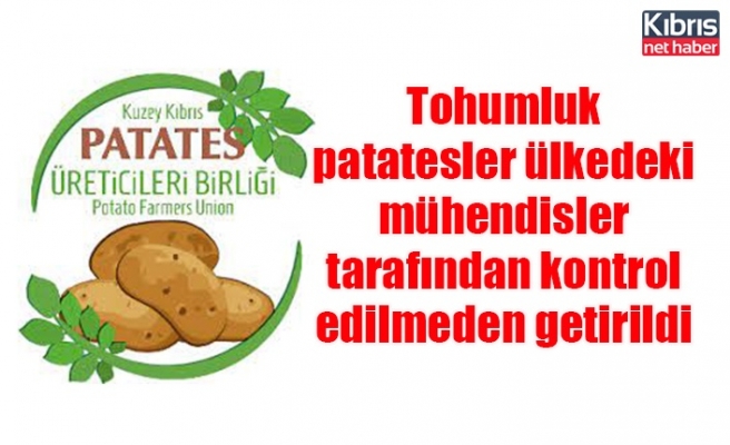 Tohumluk patatesler ülkedeki mühendisler tarafından kontrol edilmeden getirildi