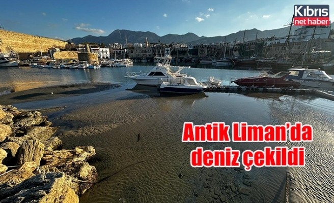 Antik Liman’da deniz çekildi