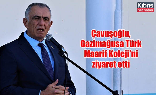Çavuşoğlu, Gazimağusa Türk Maarif Koleji'ni ziyaret etti
