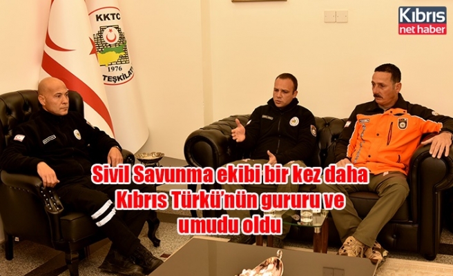Sivil Savunma ekibi bir kez daha Kıbrıs Türkü’nün gururu ve umudu oldu