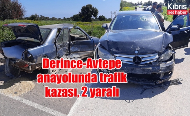Derince-Avtepe anayolunda trafik kazası, 2 yaralı