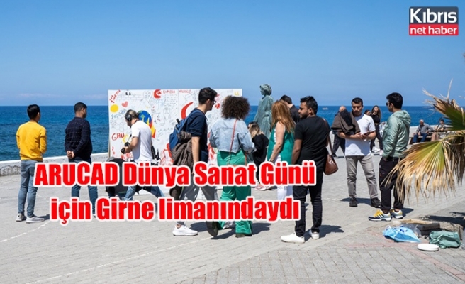 ARUCAD Dünya Sanat Günü için Girne limanındaydı