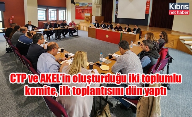 CTP ve AKEL’in oluşturduğu iki toplumlu komite, ilk toplantısını dün yaptı