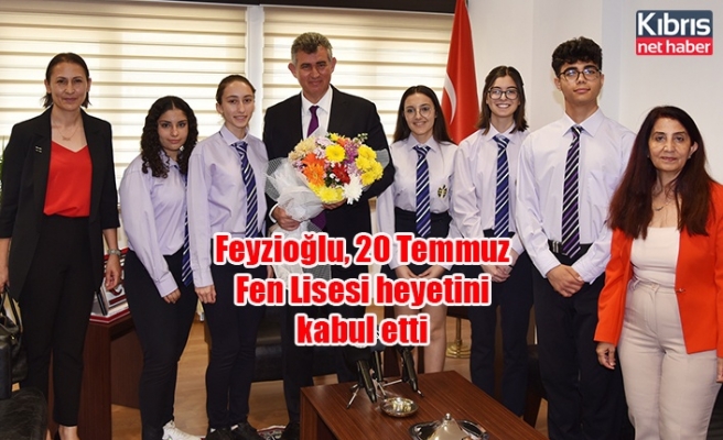Feyzioğlu, 20 Temmuz Fen Lisesi heyetini kabul etti