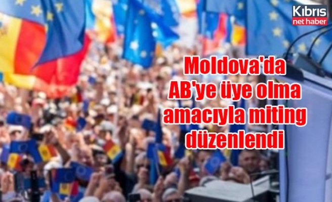 Moldova'da AB'ye üye olma amacıyla miting düzenlendi