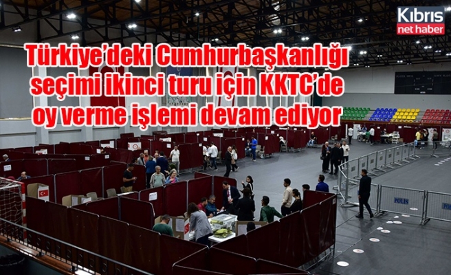Türkiye’deki Cumhurbaşkanlığı seçimi ikinci turu için KKTC’de oy verme işlemi devam ediyor