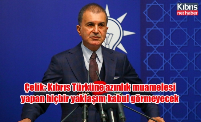 Çelik: Kıbrıs Türküne azınlık muamelesi yapan hiçbir yaklaşım kabul görmeyecek