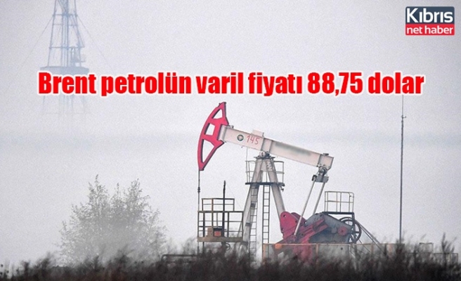 Brent petrolün varil fiyatı 88,75 dolar