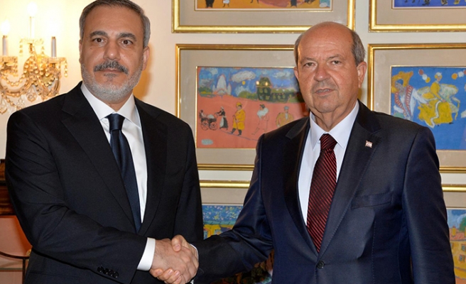 Cumhurbaşkanı Tatar, Türkiye Cumhuriyeti Dışişleri Bakanı Fidan ile görüştü