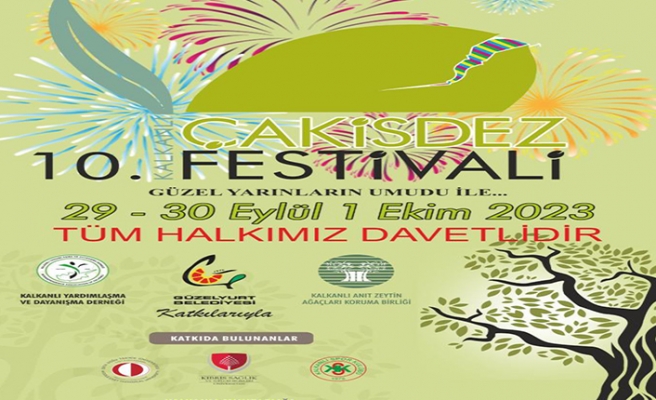 Kalkanlı Çakisdez Festivali 29 Eylül-1 Ekim arasında yapılıyor