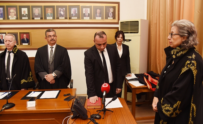 Yargıçlığa atanan Mürsel ve Erkanlılar bugün düzenlenen törenle yemin etti