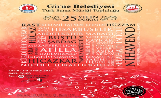 Girne Belediyesi TSM topluluğundan konser