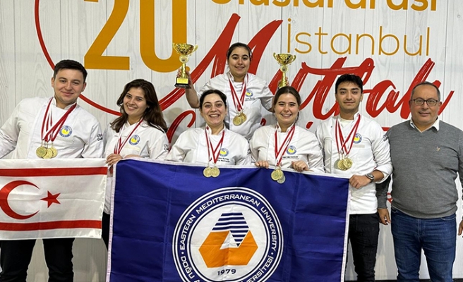 DAÜ Turizm Fakültesi Gastronomi ve Mutfak sanatları bölümü öğrencilerinden madalya ve kupa rekoru