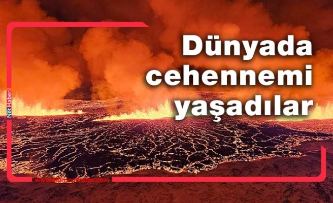 İzlanda'da haftalardır süren depremlerin ardından yanardağ patladı