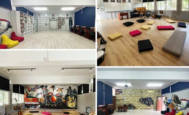 Şht. Turgut Ortaokulu'nun tam donanımlı müzik odası ve kütüphanesi açıldı