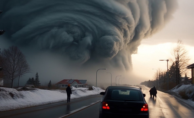 Norveç'te son 30 yılın en şiddetli fırtınası nedeniyle bazı bölgelerde elektrikler kesildi