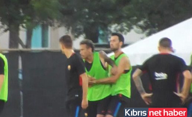 Barça antrenmanında şok kavga! Neymar sahayı terk etti!