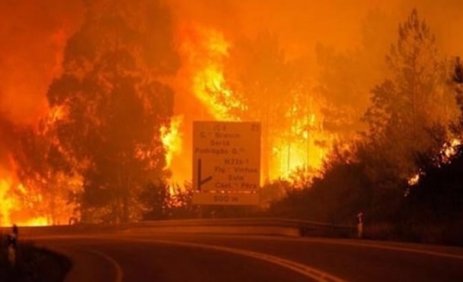 Bir yangın felaketi de o ülkede! 57 ölü